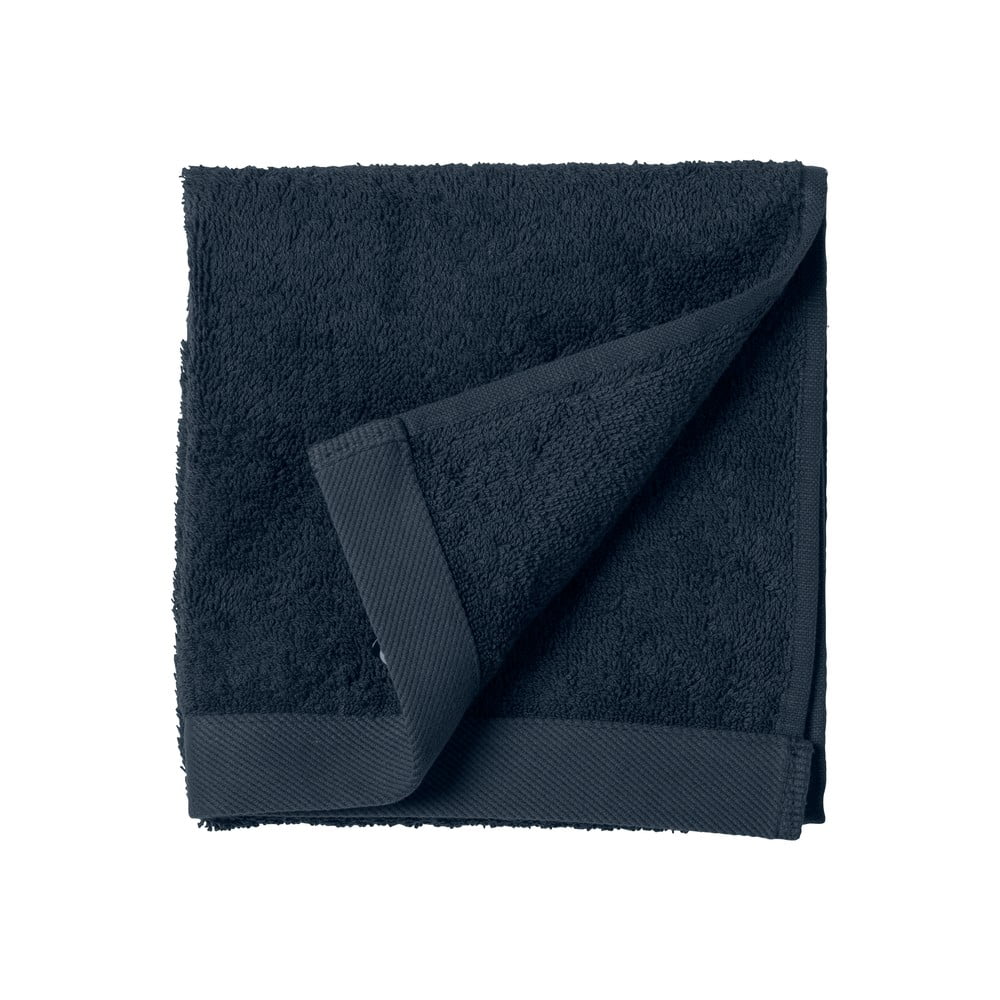 Niebieski ręcznik z bawełny frotte Södahl Indigo, 60x40 cm