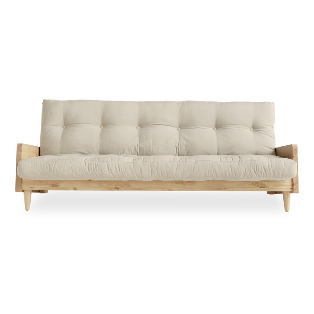 Sofa rozkładana Karup Design Indie Natural Clear/Beige