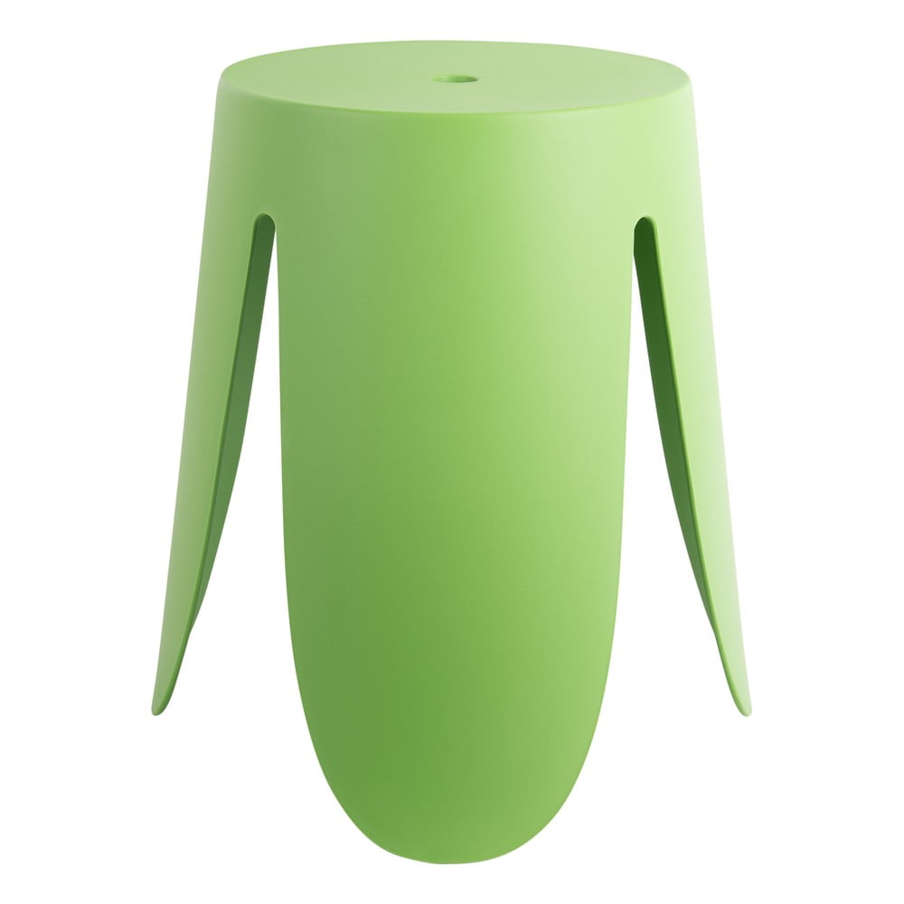 Zielony plastikowy stołek Ravish – Leitmotiv