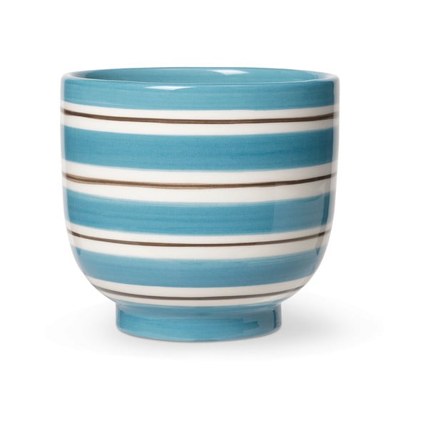Biało-niebieska ceramiczna doniczka Kähler Design, ø 12 cm