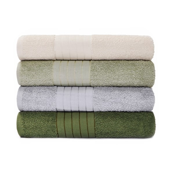 Zestaw 4 bawełnianych ręczników Le Bonom Firenze, 70x140 cm