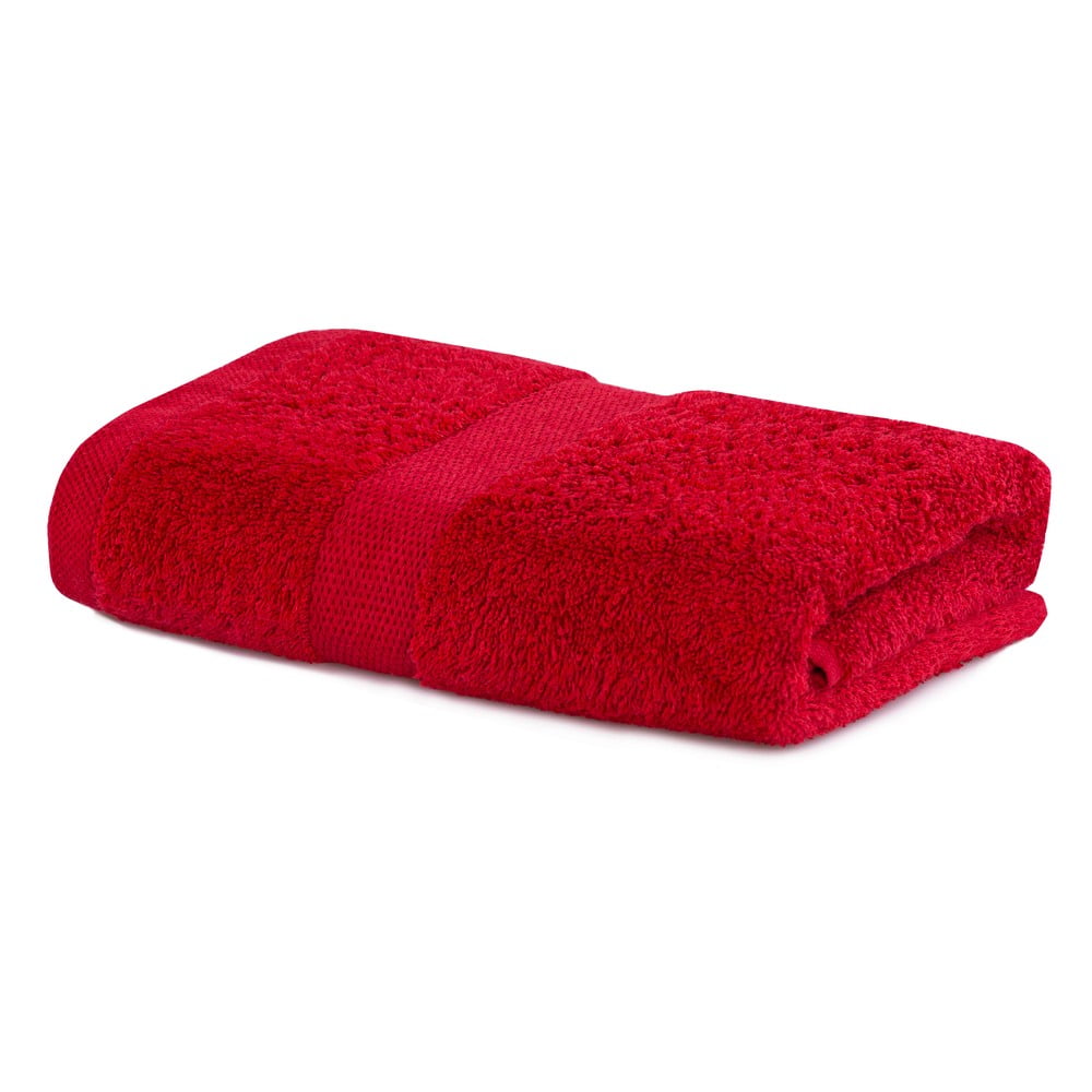 Czerwony ręcznik DecoKing Marina, 50x100 cm