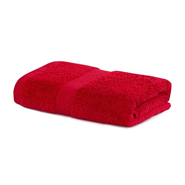 Czerwony ręcznik DecoKing Marina, 50x100 cm