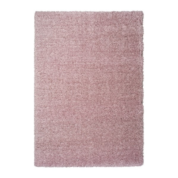 Różowy dywan Universal Floki Liso, 140x200 cm
