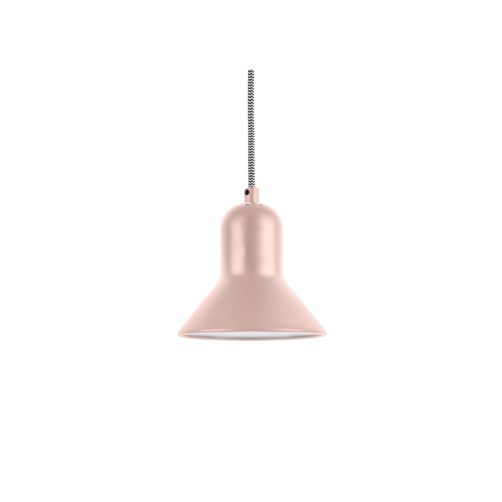 Jasnoróżowa lampa wisząca Leitmotiv Slender, wys. 14,5 cm