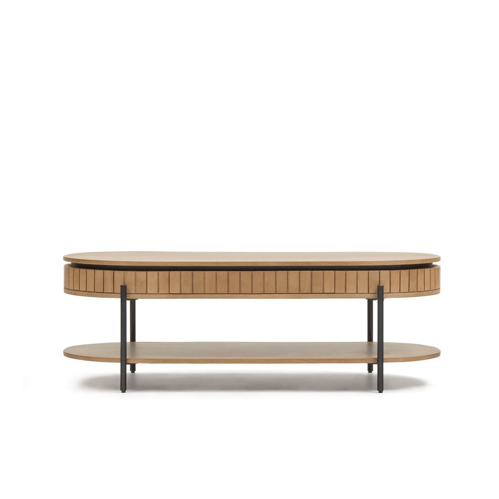 Фото - Журнальний столик Kave Home Stolik z drewna mango 130x65 cm Licia −  naturalny 