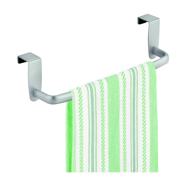 Wiszący metalowy uchwyt na ręczniki kuchenne iDesign Axis, 27x18 cm