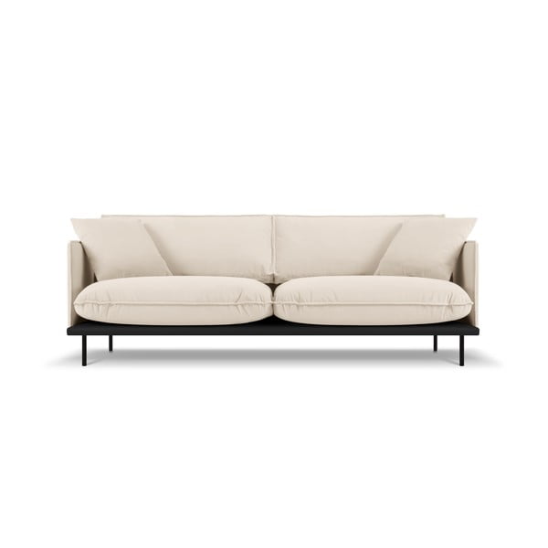 Beżowa sofa z aksamitną powierzchnią Interieurs 86 Auguste