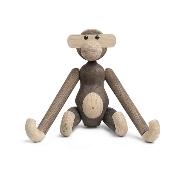 Figurka z litego drewna dębowego Kay Bojesen Denmark Monkey
