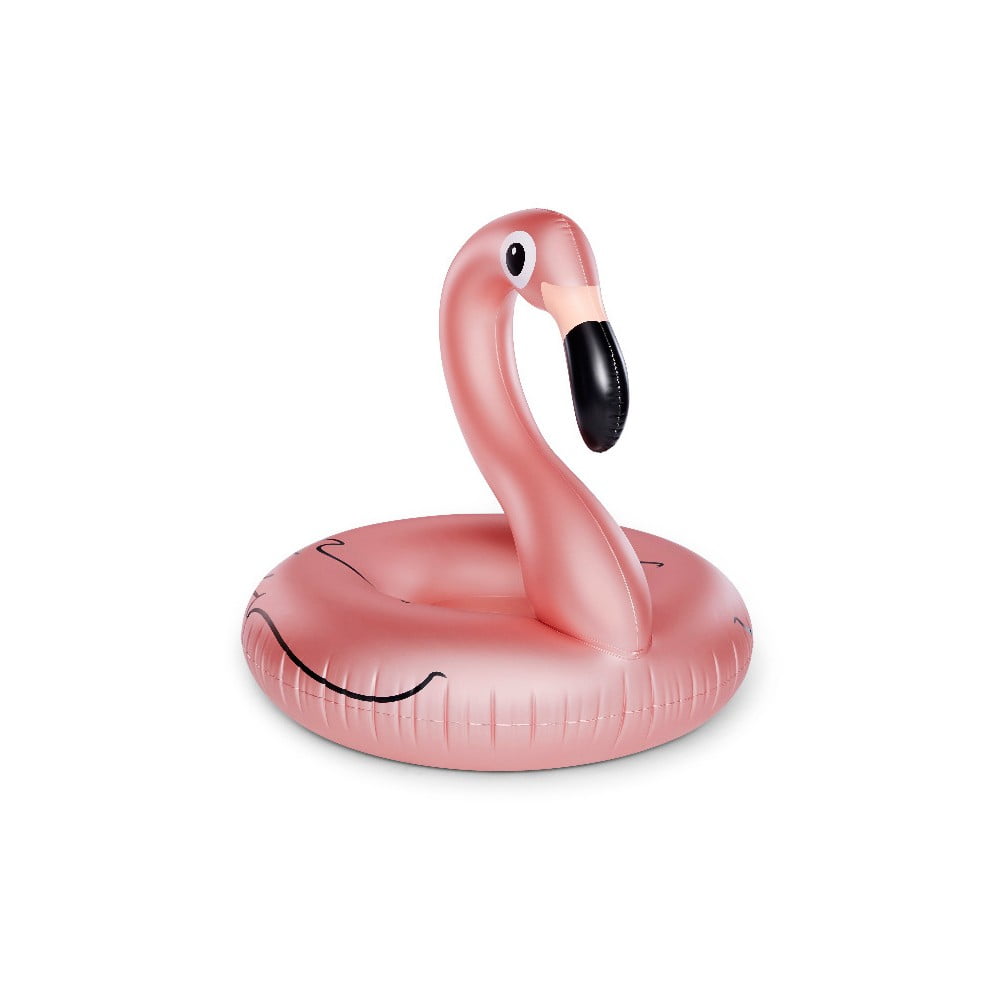 Jasnoróżowe koło dmuchane w kształcie flaminga Big Mouth Inc.