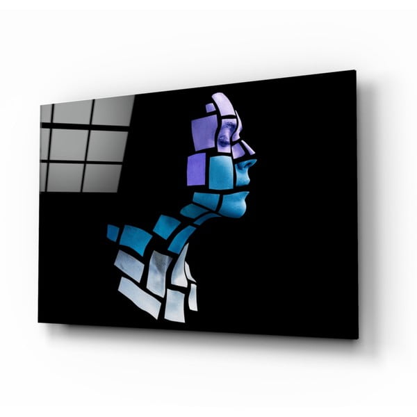Szklany obraz Insigne Fragmented in Blue