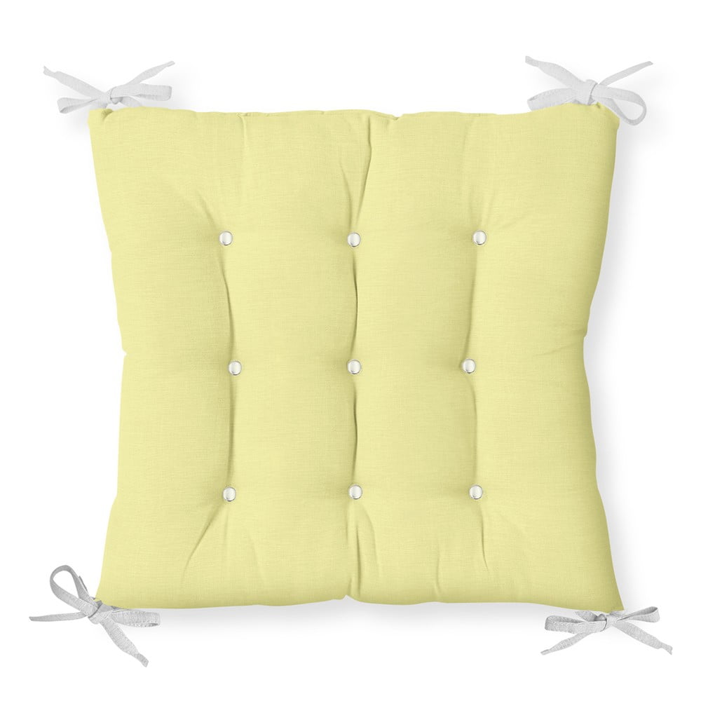Poduszka na krzesło z domieszką bawełny Minimalist Cushion Covers Lime, 40x40 cm