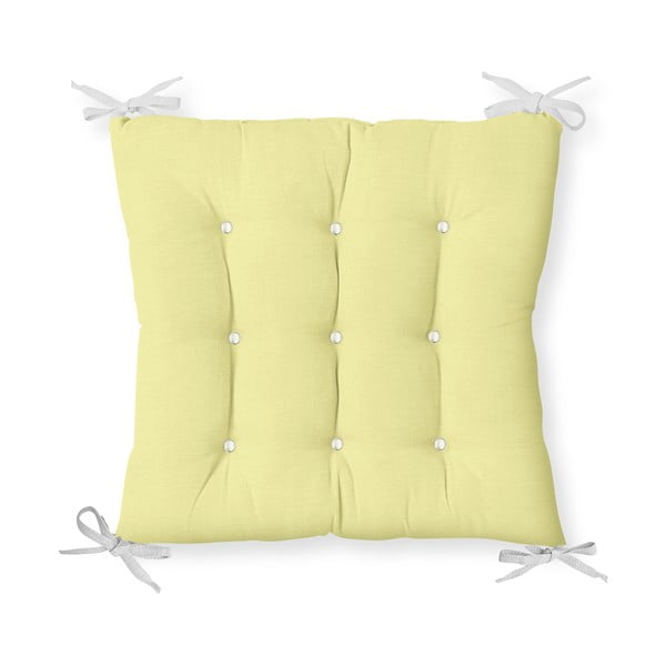 Poduszka na krzesło z domieszką bawełny Minimalist Cushion Covers Lime, 40x40 cm