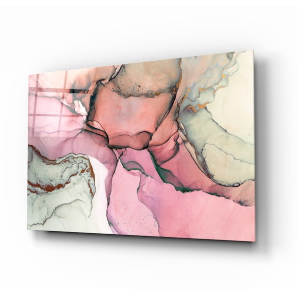 Szklany obraz Insigne Rose Marble Pattern, 110x70 cm