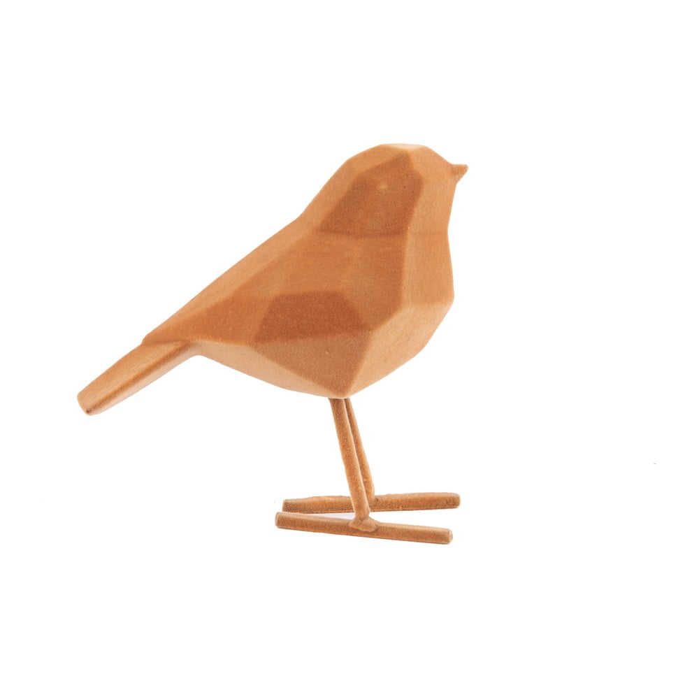 Brązowa figurka dekoracyjna w kształcie ptaszka PT LIVING Bird, wys. 13,5 cm
