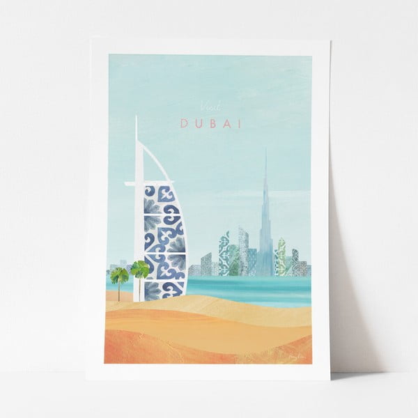Plakat Travelposter Dubai, A3
