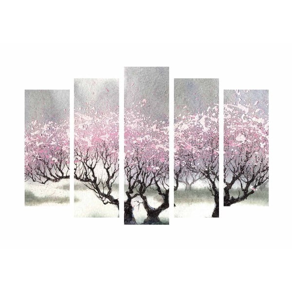 Obraz 5-częściowy na płótnie Cherry Blossom