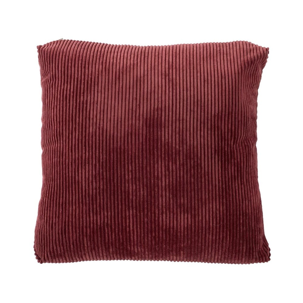 Czerwona poduszka dekoracyjna Tiseco Home Studio Ribbed, 40x40 cm