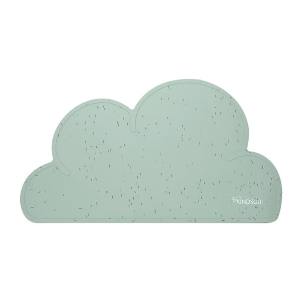 Jasnozielona silikonowa mata stołowa Kindsgut Cloud, 49x27 cm