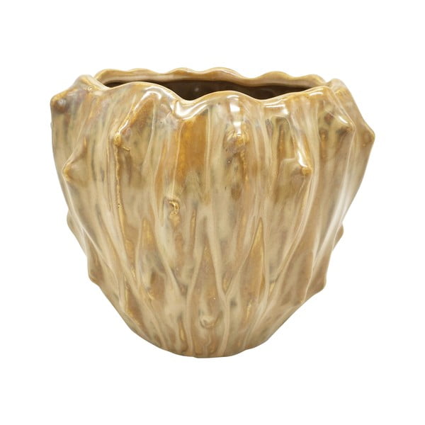 Piaskowa ceramiczna doniczka PT LIVING Flora, ø 16,5 cm