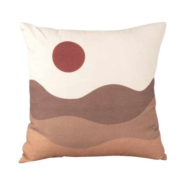 Brązowo-beżowa bawełniana poduszka PT LIVING Sand Sunset, 45x45 cm