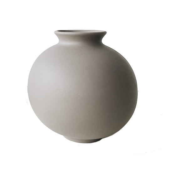 Brązowoszary ceramiczny wazon Rulina Toppy