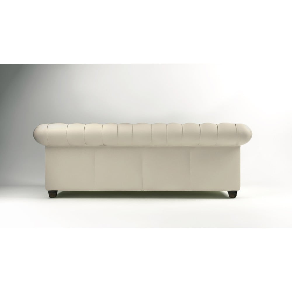 Kremowa aksamitna sofa 230 cm Cambridge – Ropez