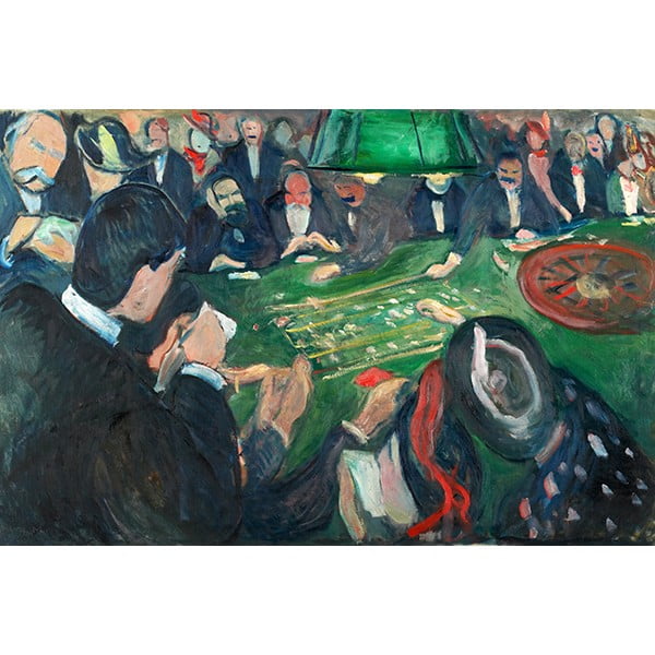 Reprodukcja obrazu Edvarda Muncha - At the Roulette Table in Monte Carlo, 40x26 cm