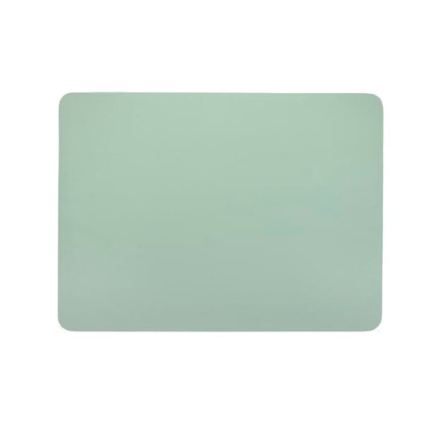 Zielona mata stołowa z imitacji skóry ZicZac Togo, 33x45 cm