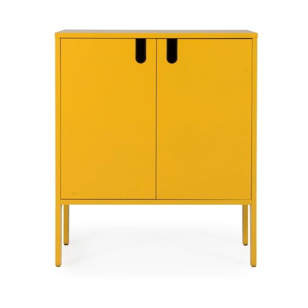Żółta szafka Tenzo Uno, szer. 80 cm