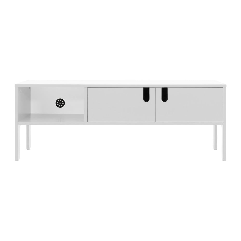 Biała szafka pod TV Tenzo Uno, szer. 137 cm