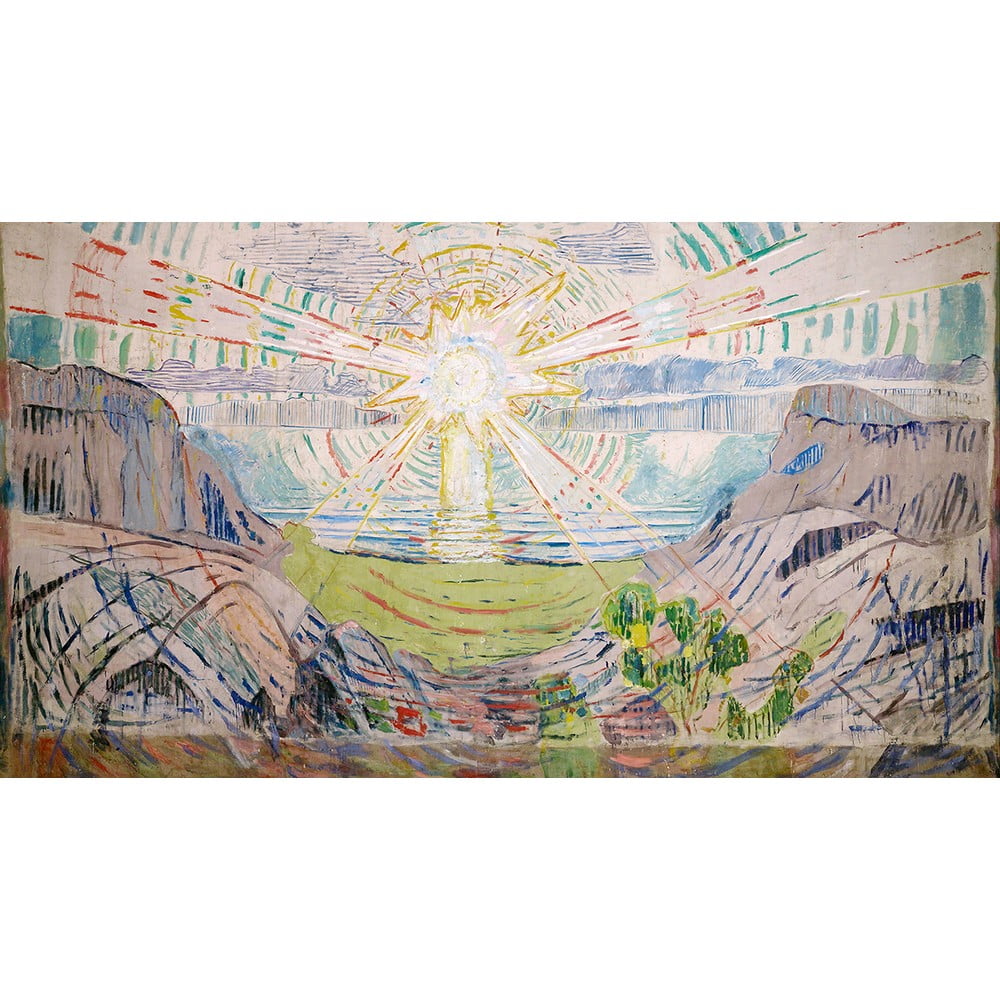Reprodukcja obrazu Edvarda Muncha - The Sun, 70x40 cm