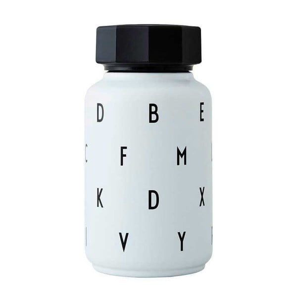 Biała dziecięca butelka termiczna Design Letters Kids, 330 ml