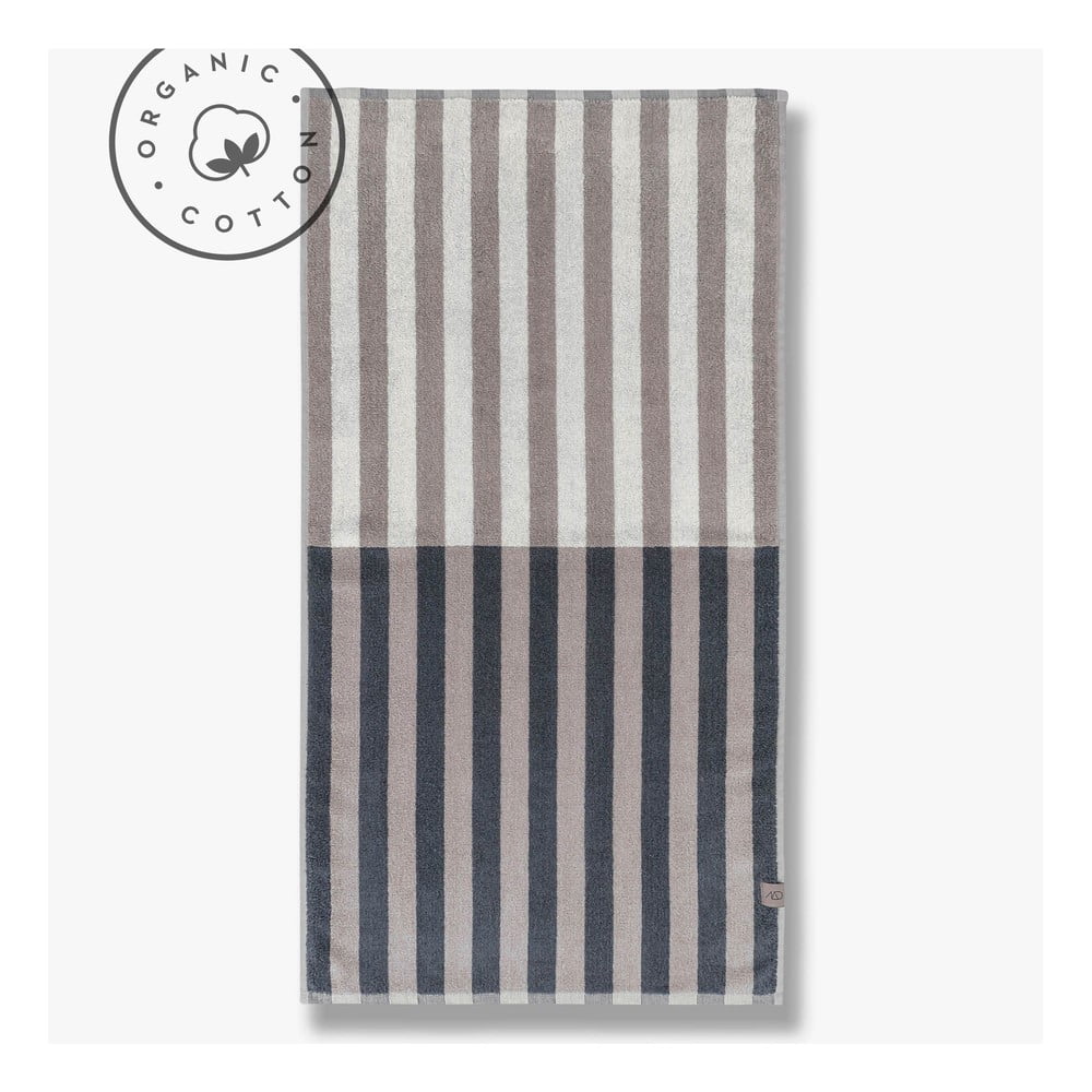 Zdjęcia - Ręcznik Niebiesko-szary  z bawełny organicznej 50x90 cm Disorder – Mette Di