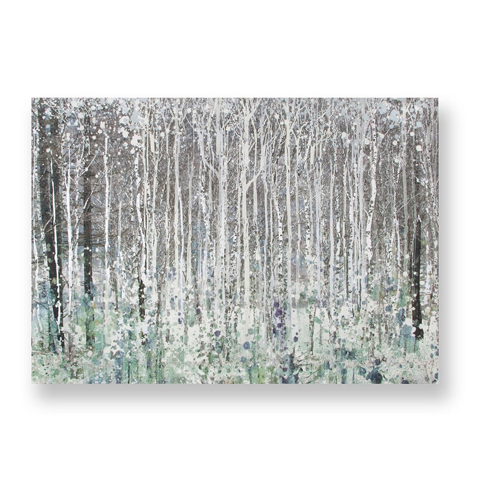 Фото - Картина Graham Obraz  & Brown Watercolour Woods, 100x70 cm szary 