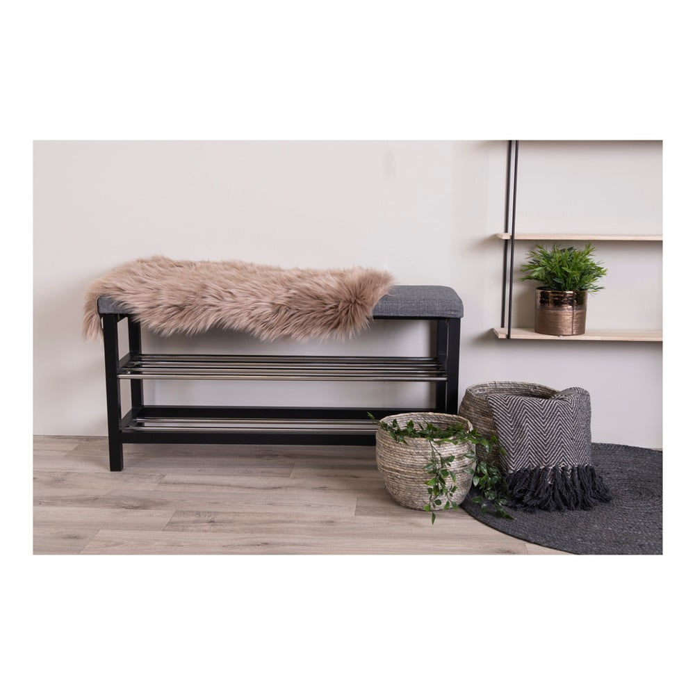 Szara szafka na buty z siedziskiem Padova – House Nordic