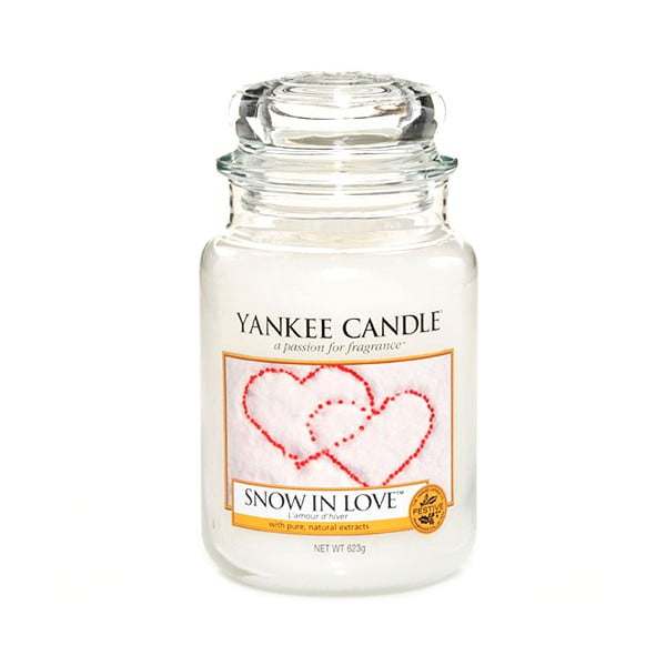 Świeczka zapachowa Yankee Candle Śnieżna Miłość, 110 h