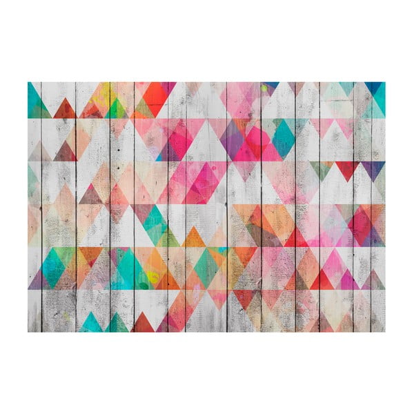 Tapeta wielkoformatowa Artgeist Rainbow Triangles, 200x140 cm