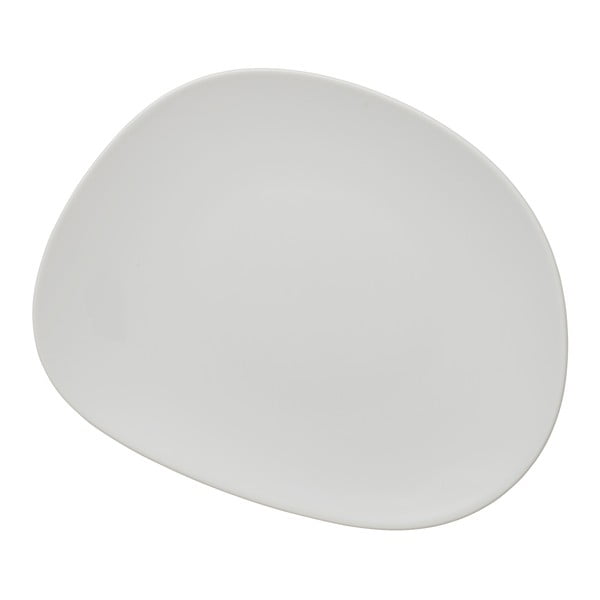 Biały porcelanowy talerz deserowy Villeroy & Boch Like Organic, 21 cm