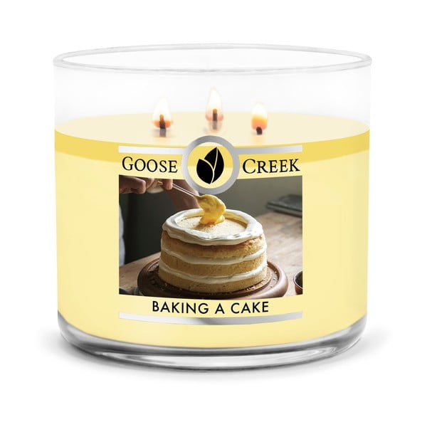 Świeczka zapachowa w pojemniku Goose Creek Baking a Cake, 35 h