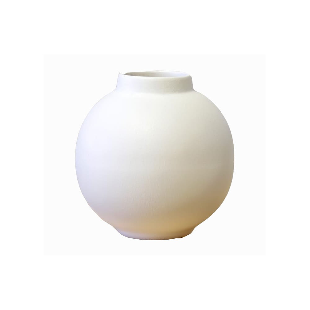 Biały ceramiczny wazon Rulina Topik