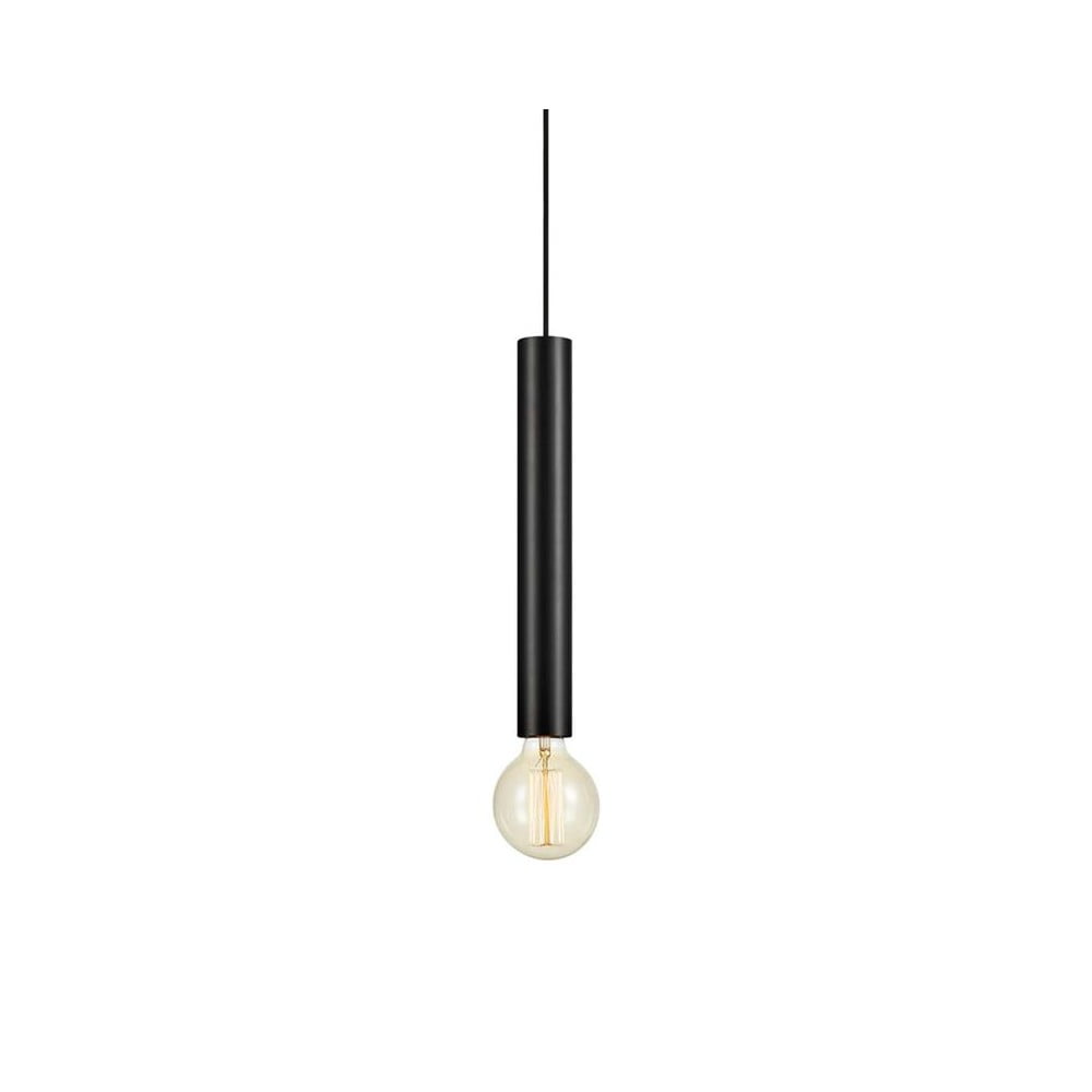 Czarna lampa wisząca Markslöjd Sencillo, wys. 35,5 cm