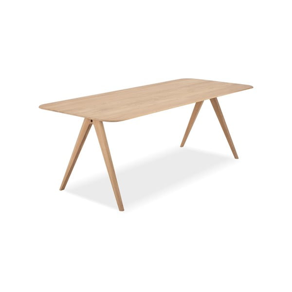 Stół z drewna dębowego Gazzda Ava, 220 x 90 cm