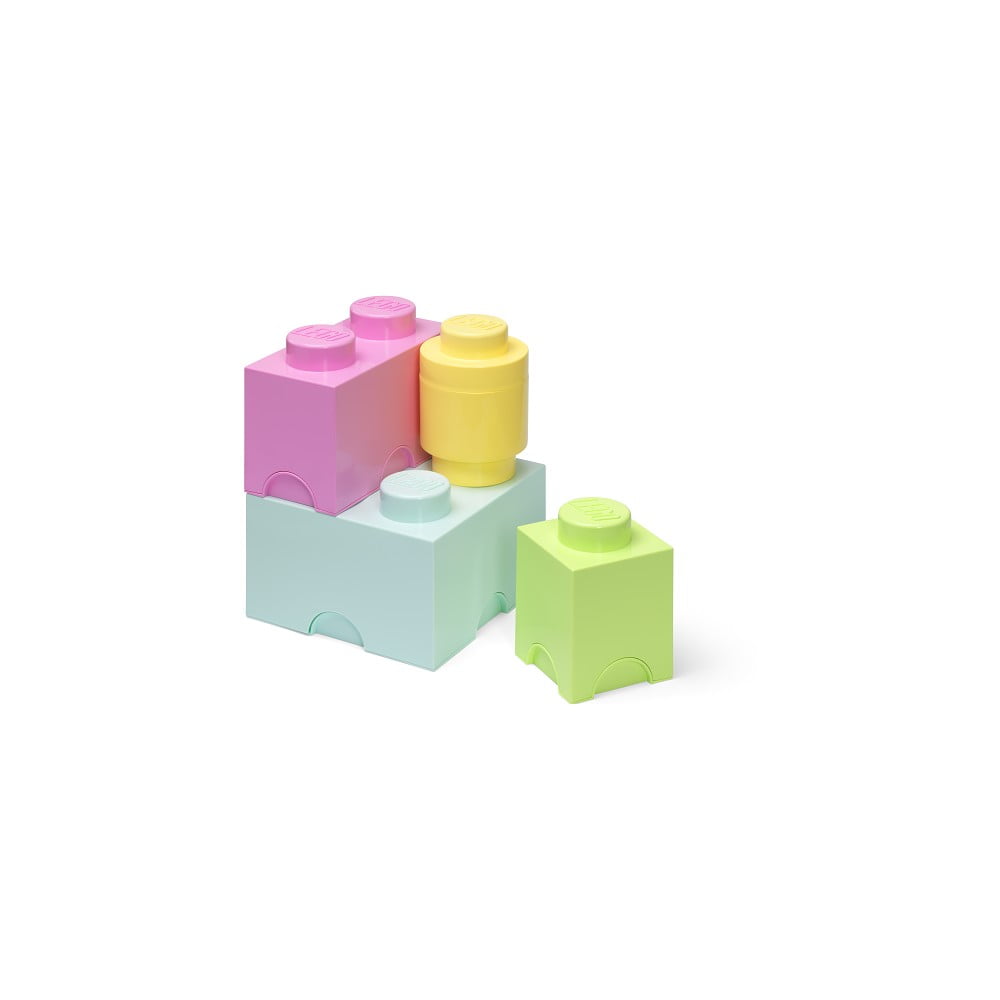 Zdjęcia - Klocki Lego Plastikowe pojemniki dziecięce zestaw 4 szt. Box – ® kolorowy 