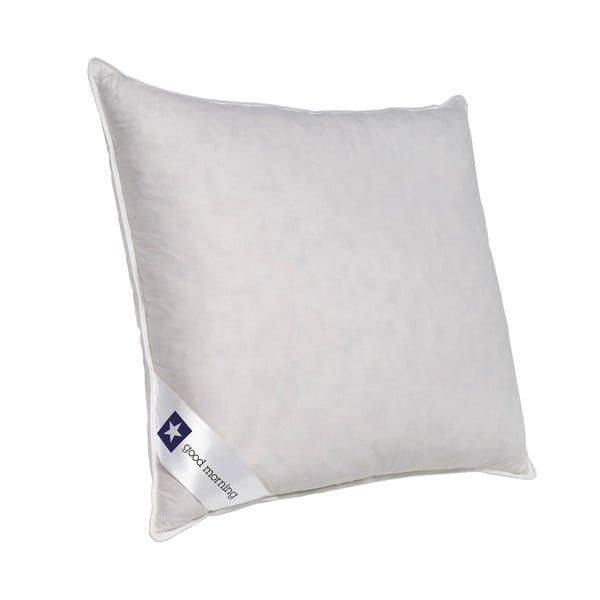 Biała poduszka z wypełnieniem z kaczego pierza Good Morning Duck, 60x70 cm