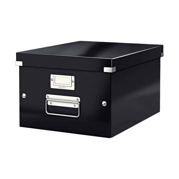 Czarne pudełko do przechowywania Leitz Universal, dł. 37 cm