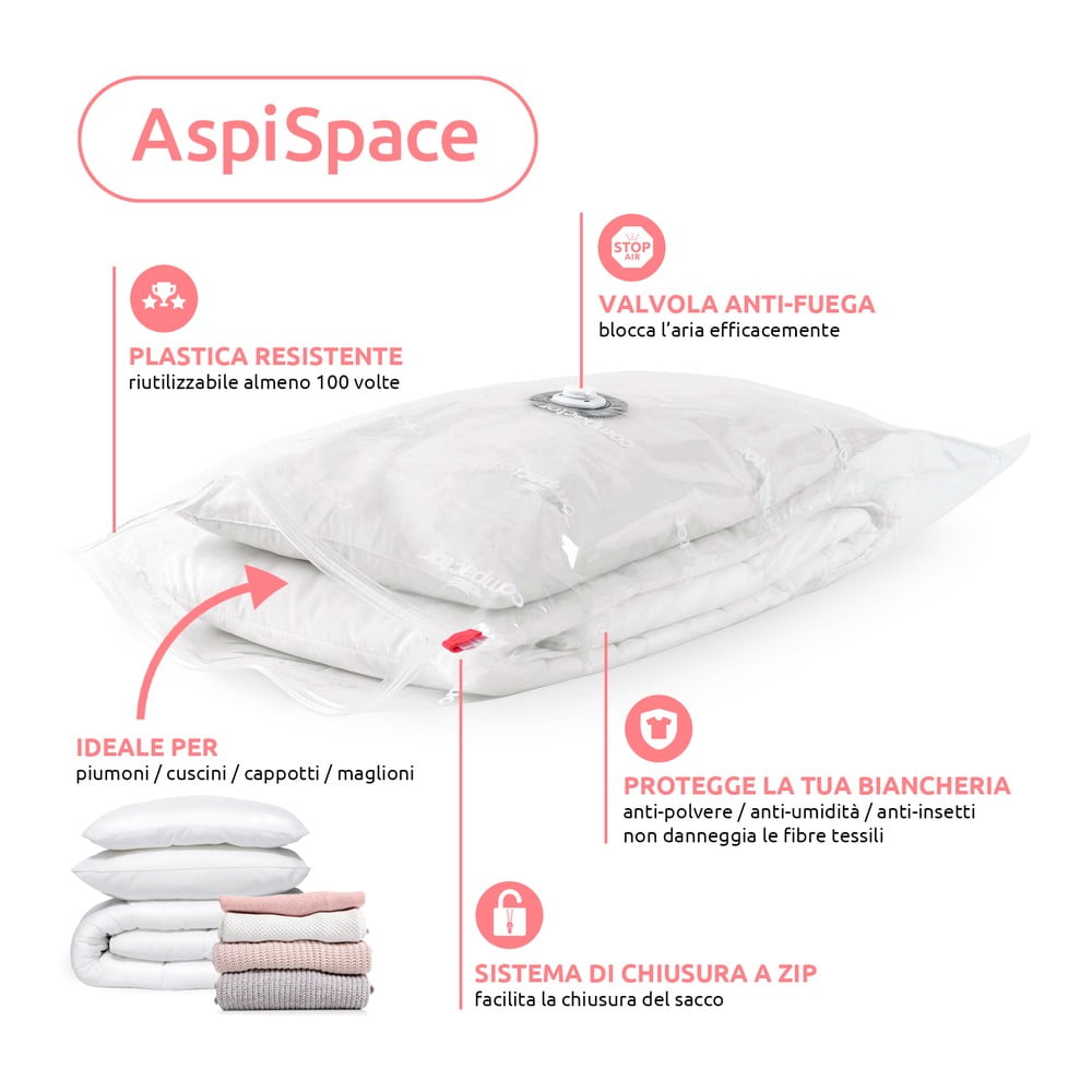 Worki próżniowe zestaw 5 szt. Aspispace M/L – Compactor