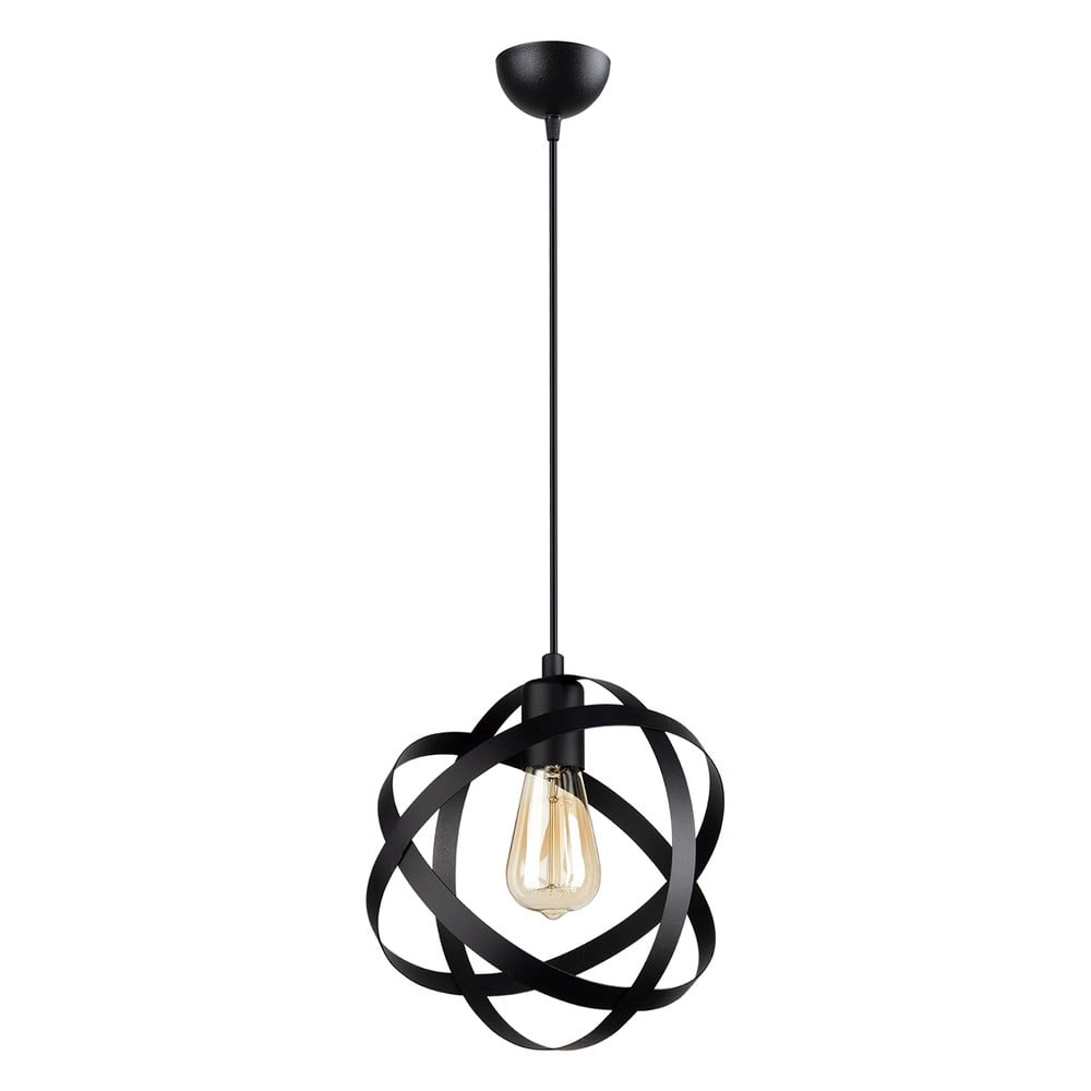 Czarna metalowa lampa wisząca Lama – Squid Lighting