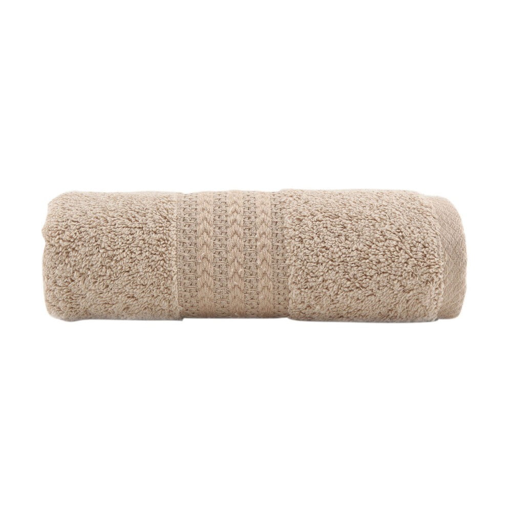 Brązowy ręcznik bawełniany Amy, 30x50 cm
