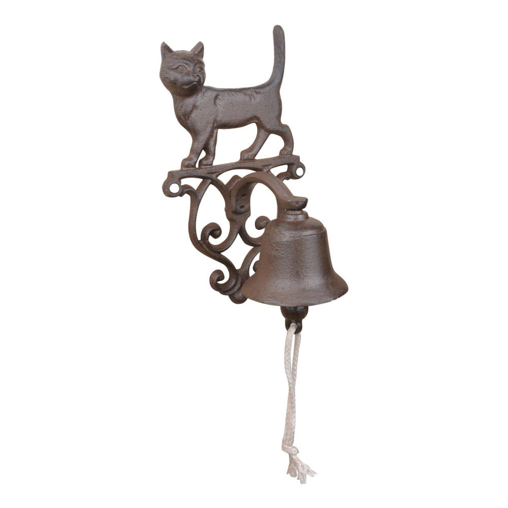 Ścienny dzwonek żeliwny w kształcie kota Esschert Design
